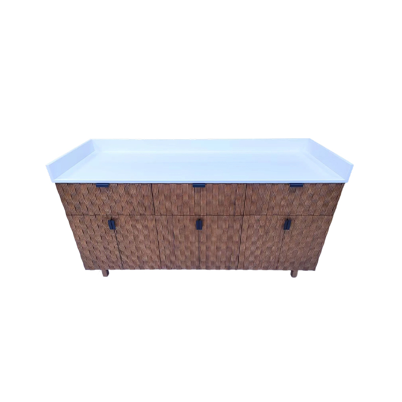 How well do acrylic artificial stone furniture countertops perform in terms of water resistance?